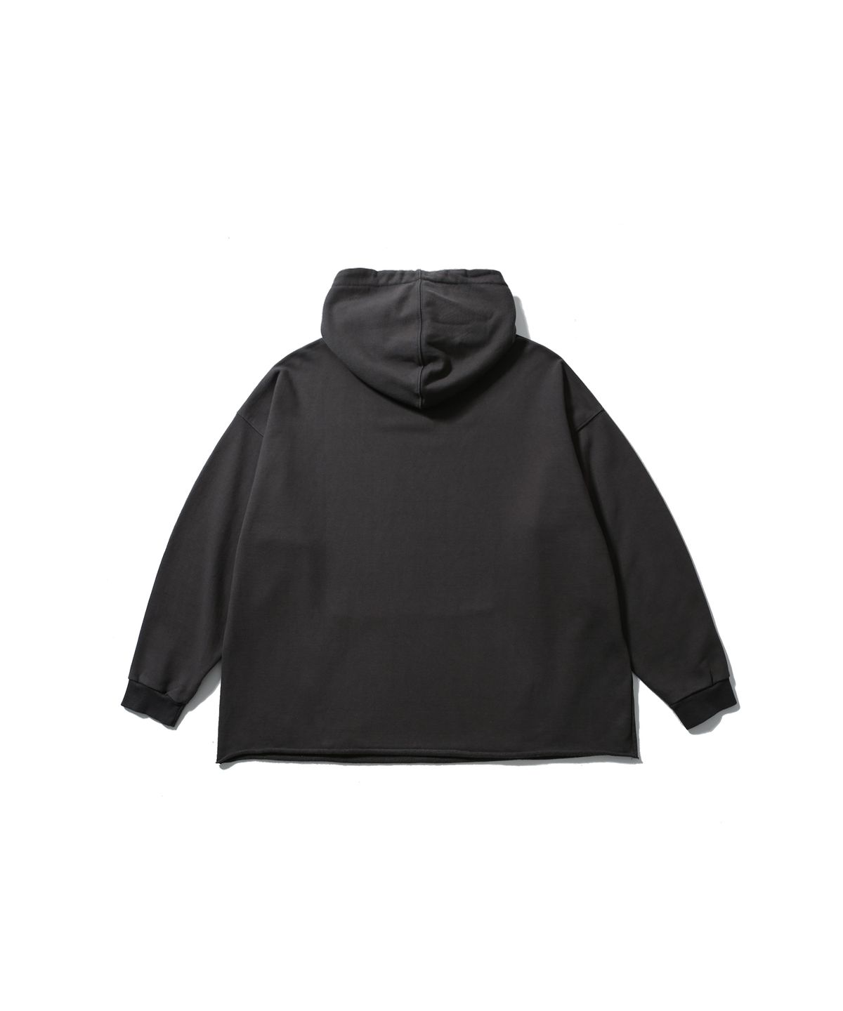 앵글런(ANGLAN) Width Print Hoodie - Charcoal