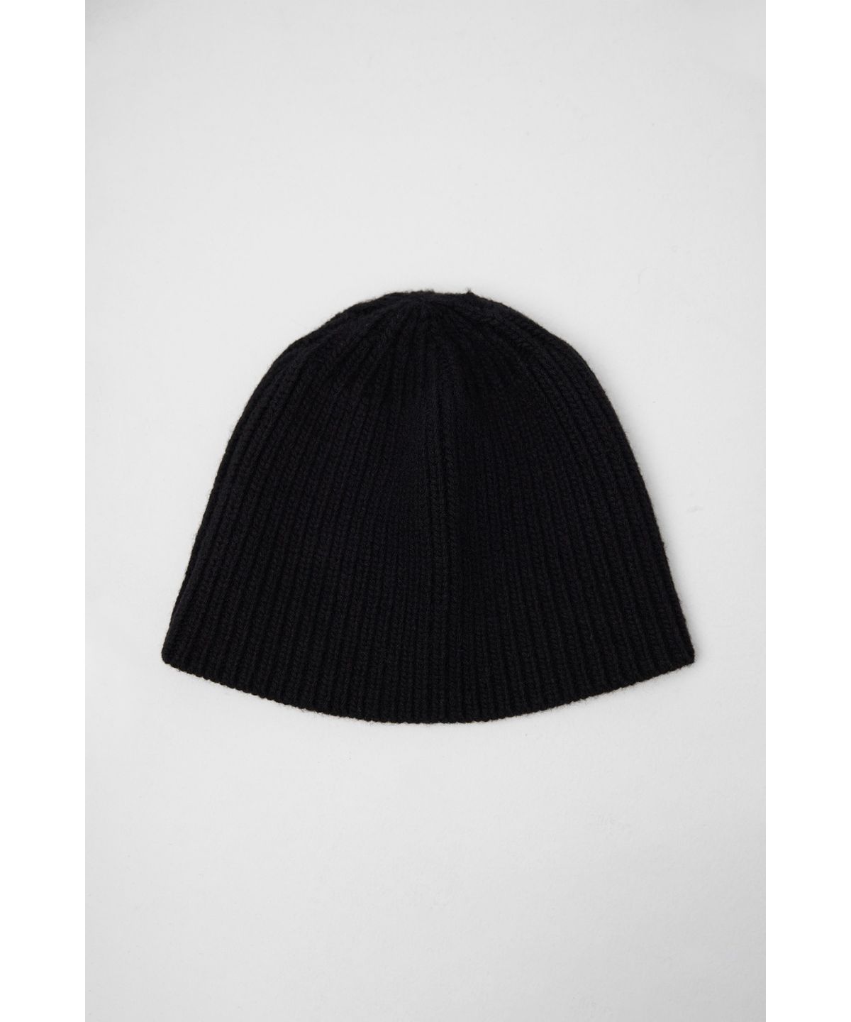 유스(YOUTH) Leather Trim Knit Beanie - Black