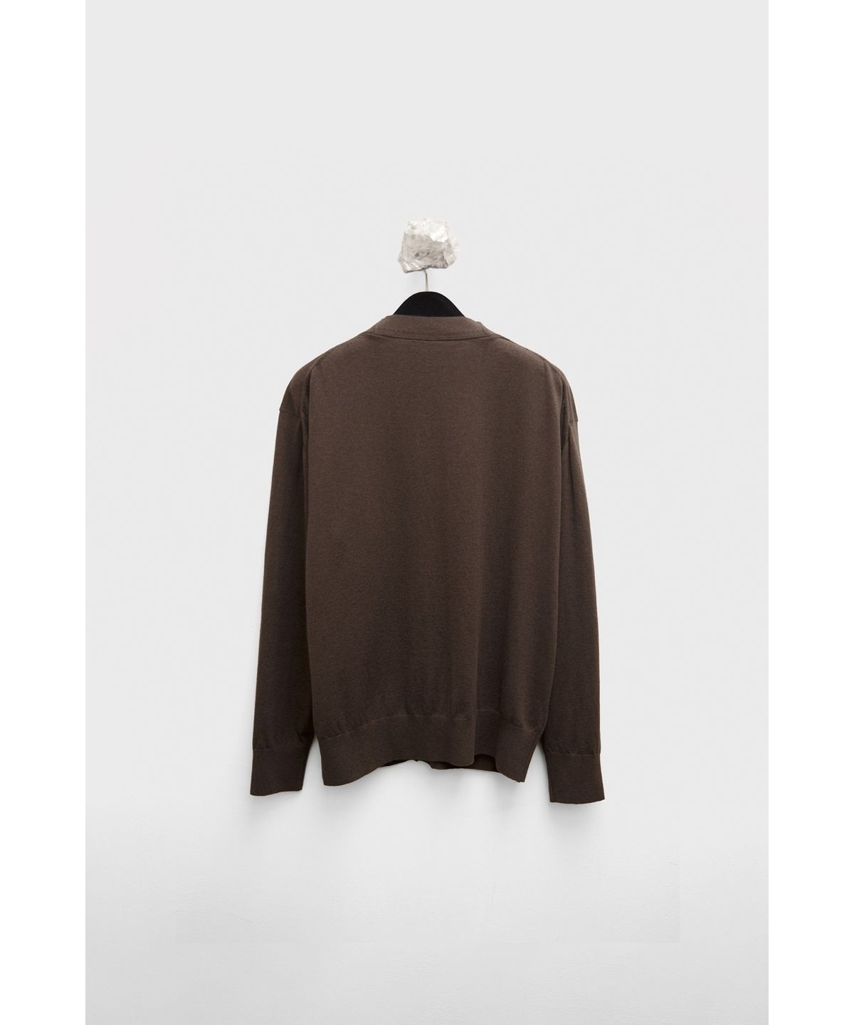 유스(YOUTH) Cotton Cashmere Cardigan - Dark Brown