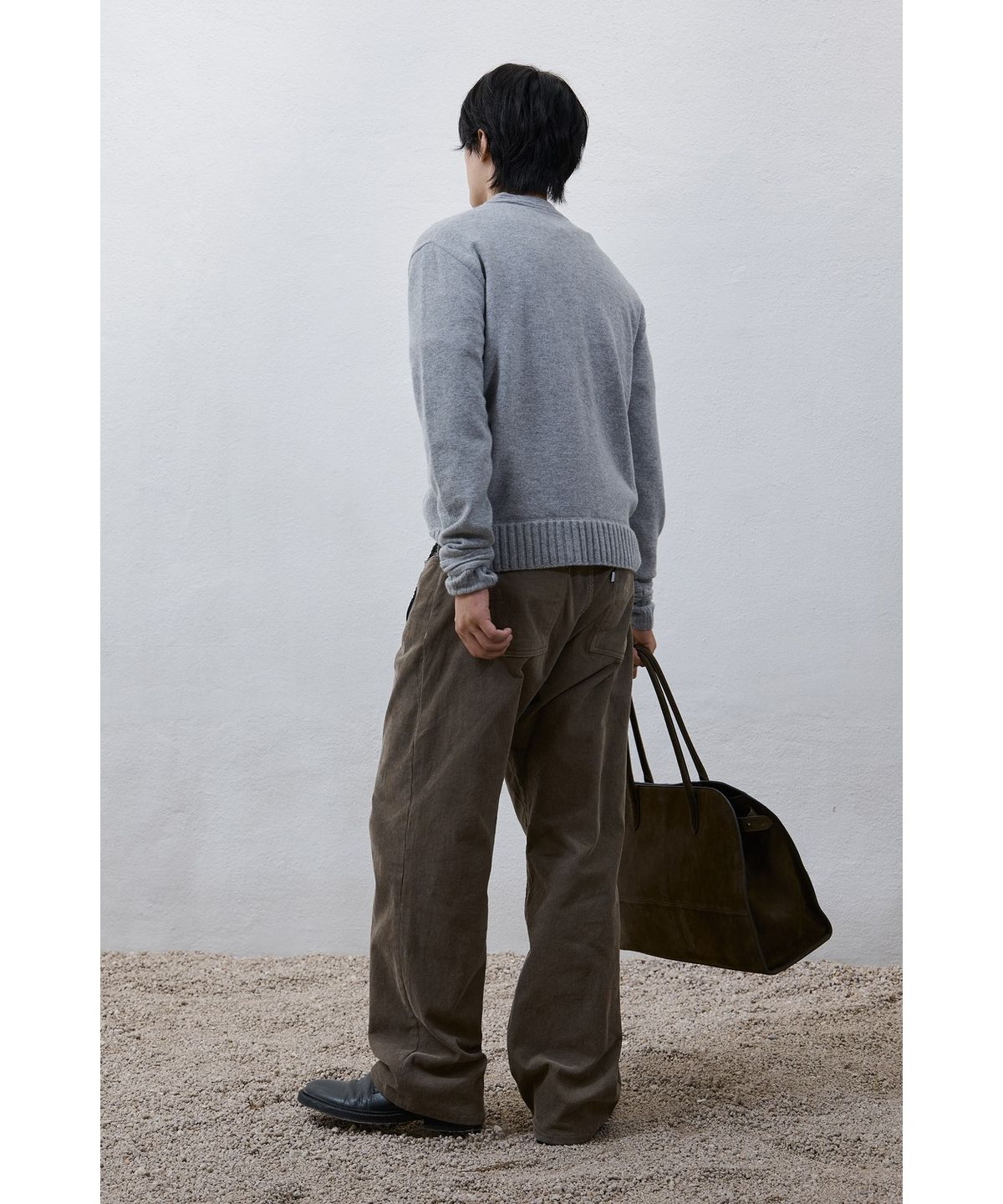 유스(YOUTH) Cashmere Cricket Knit - Melange Grey