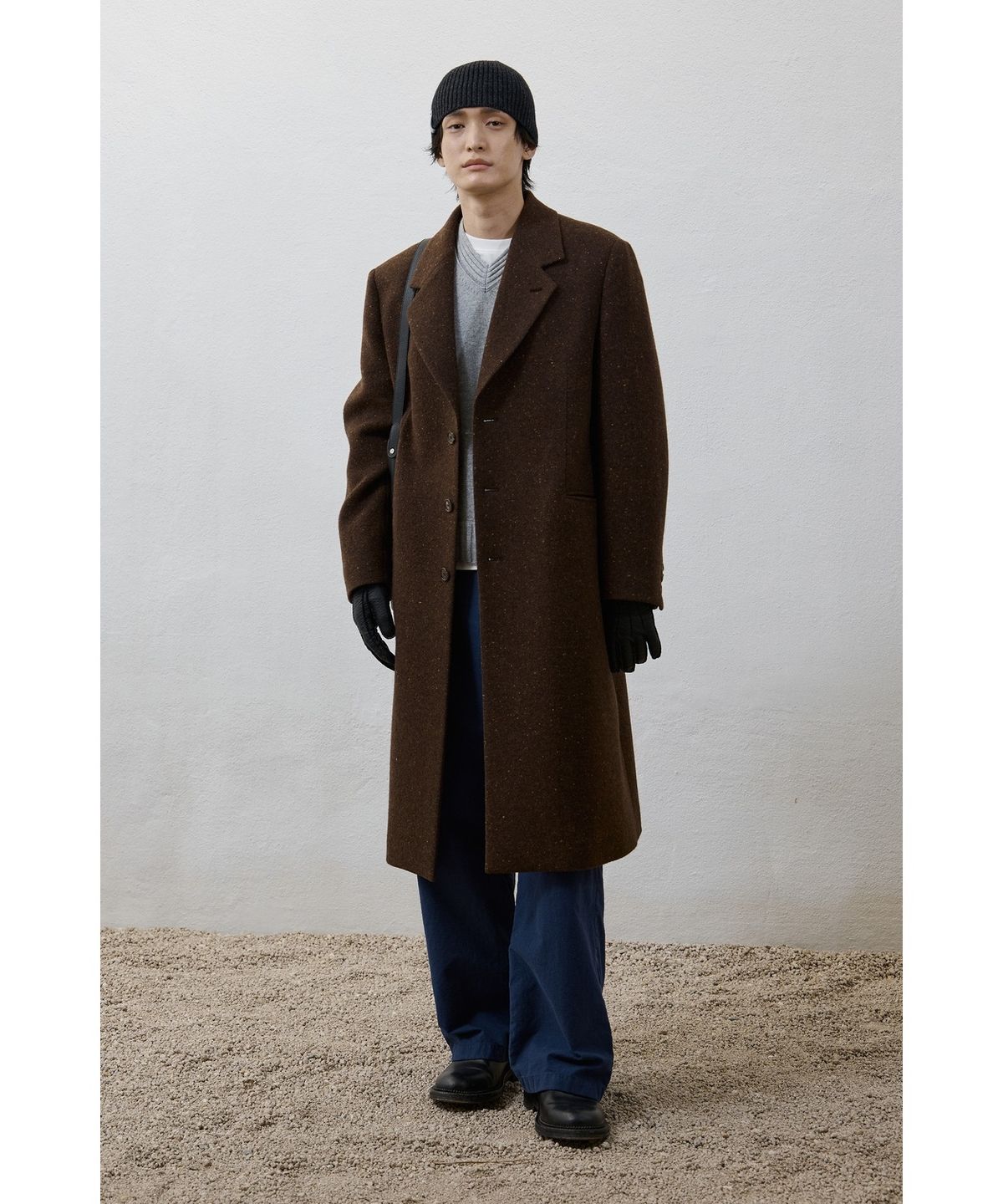 유스(YOUTH) Cashmere Cricket Knit - Melange Grey