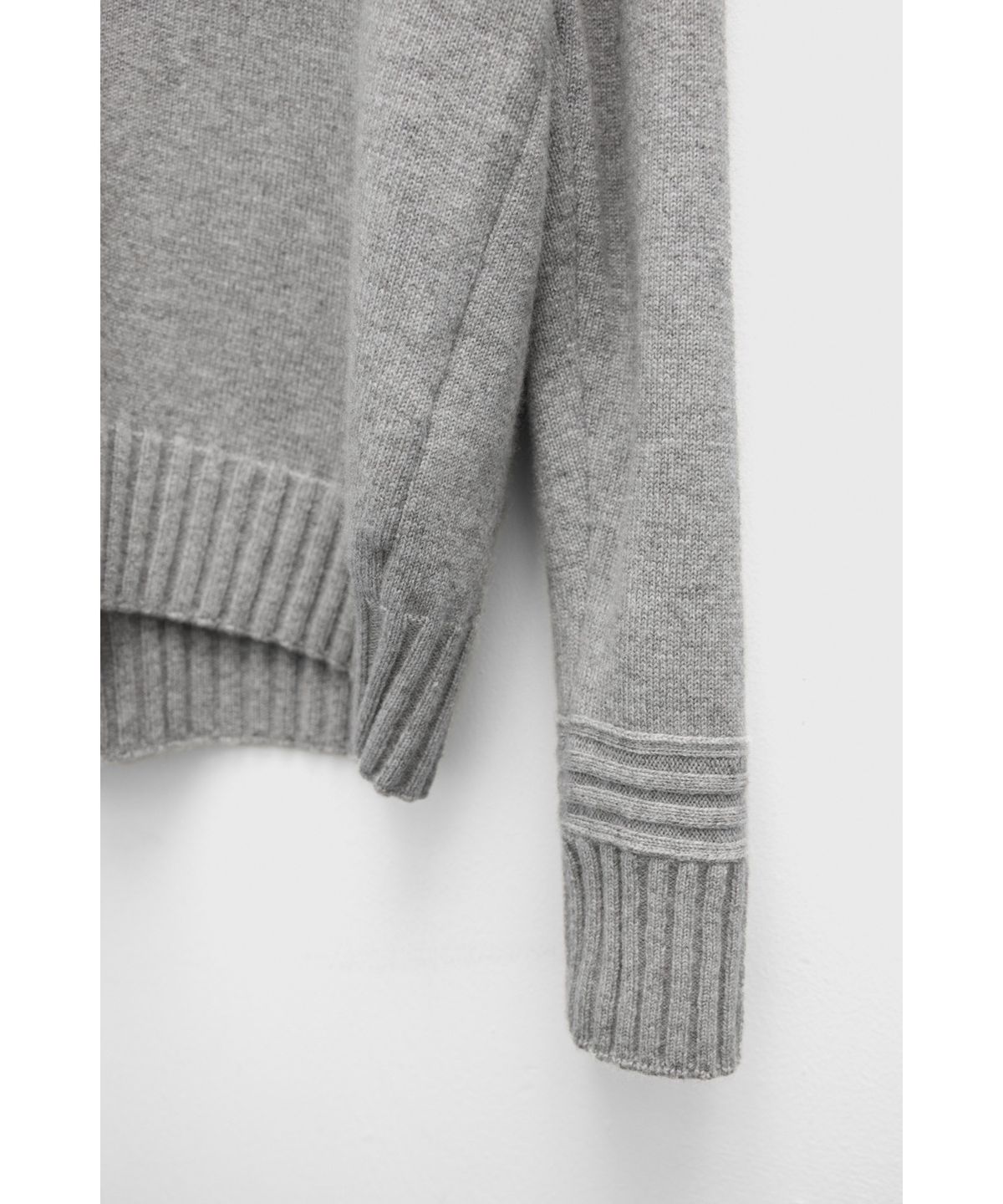 유스(YOUTH) Cashmere Cricket Knit - Melange Grey