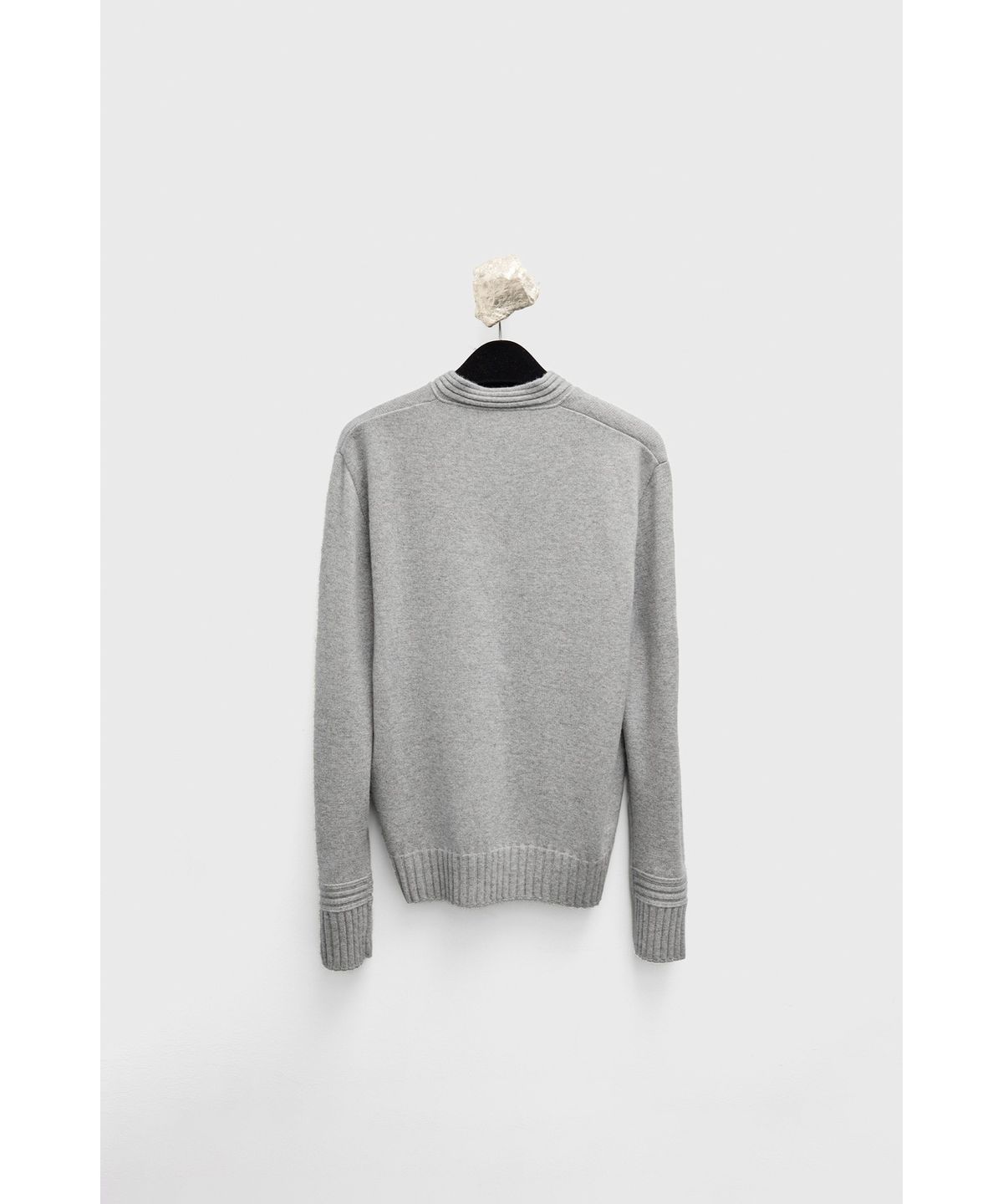 유스(YOUTH) Cashmere Cricket Knit - Melange Grey