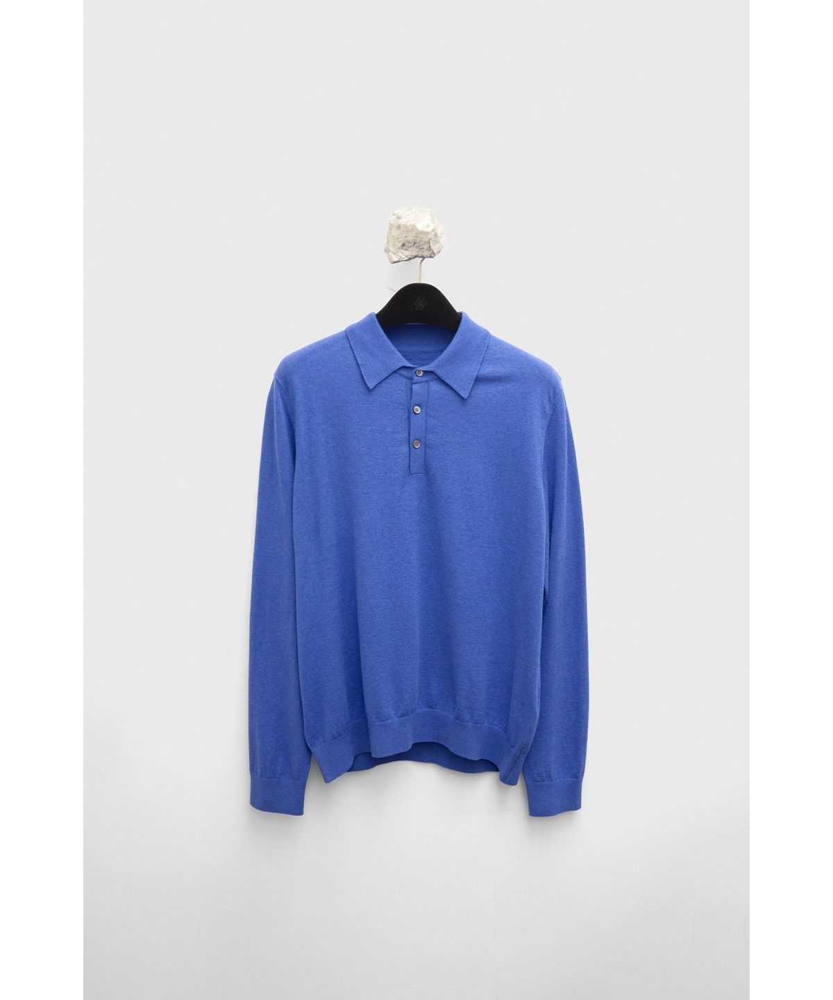 유스(YOUTH) Cotton Cashmere Polo Shirt - Blue