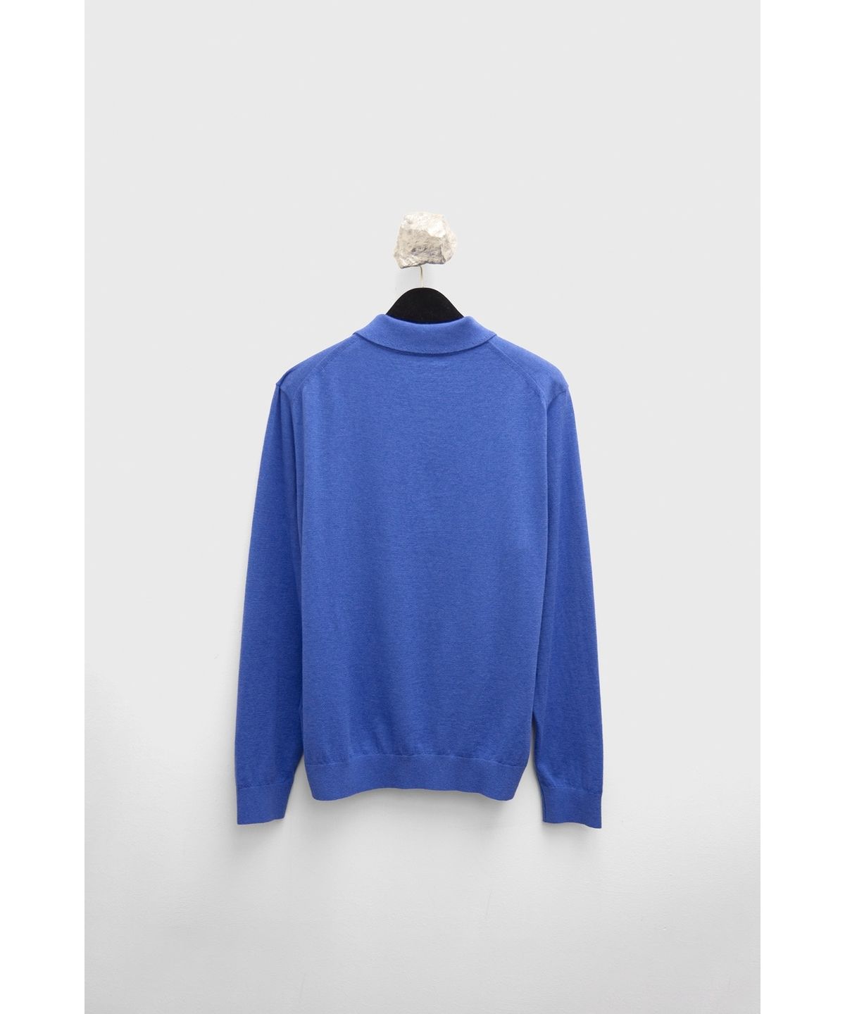 유스(YOUTH) Cotton Cashmere Polo Shirt - Blue