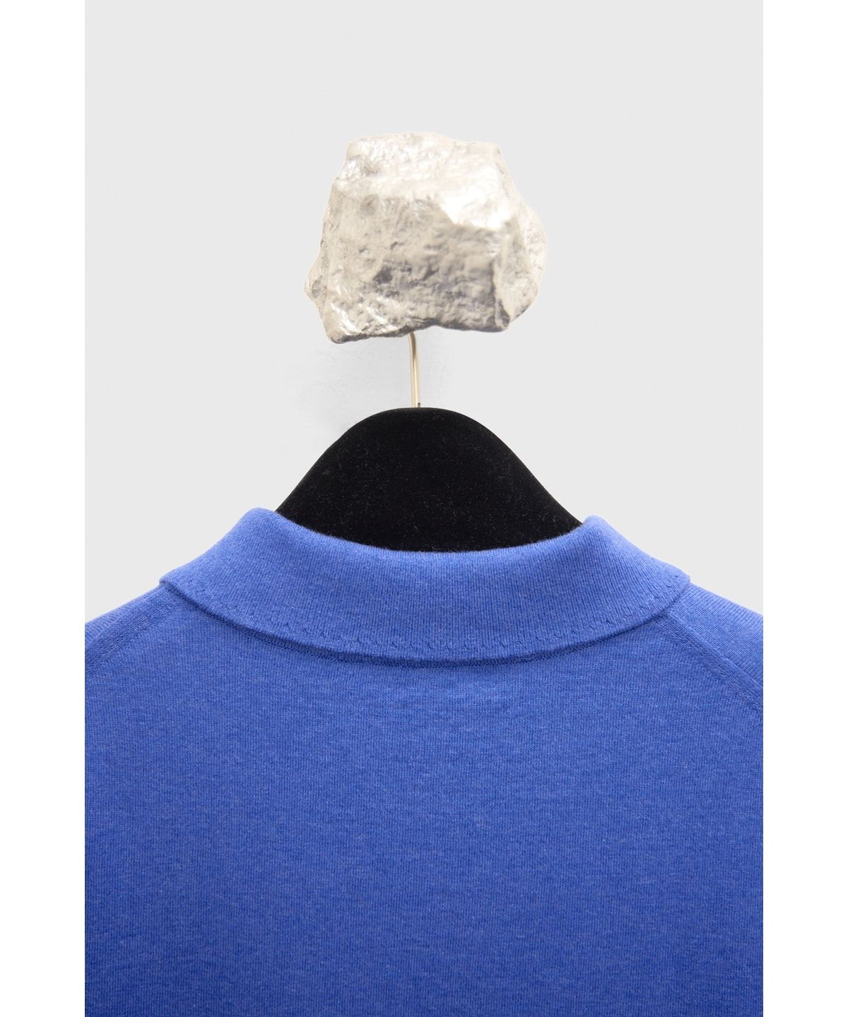 유스(YOUTH) Cotton Cashmere Polo Shirt - Blue