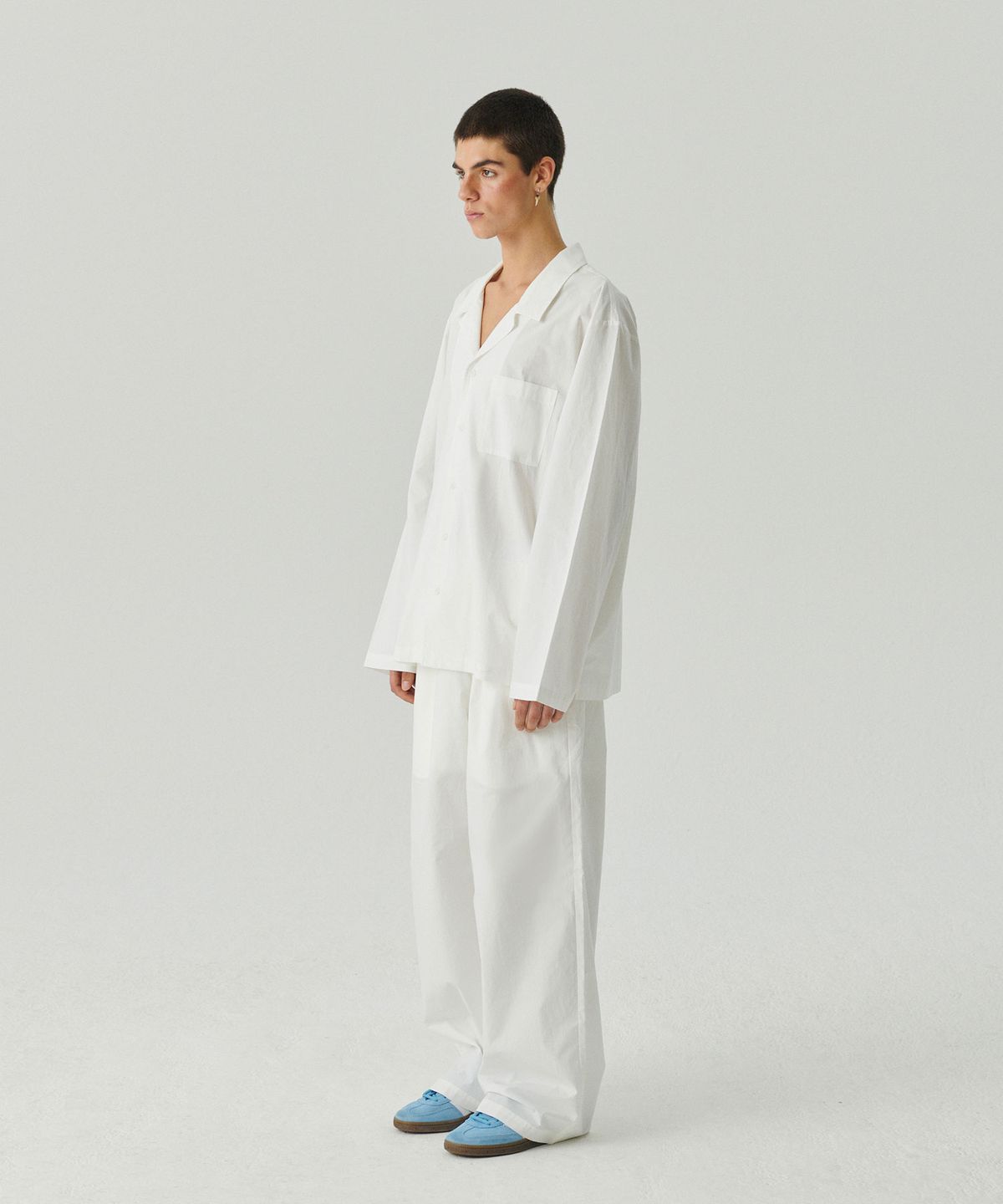 슬리피곰(SLEEPYGOM) White wide pajama set