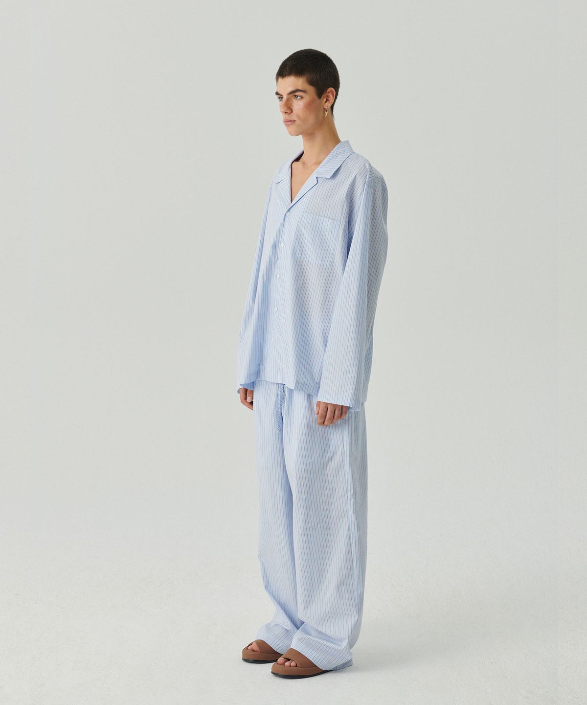 슬리피곰(SLEEPYGOM) Baby Blue wide pajama set