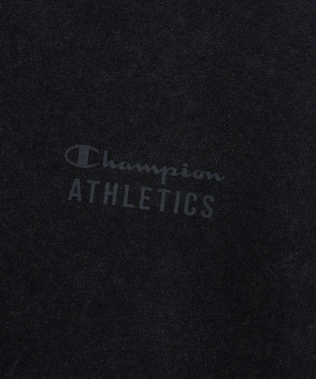 챔피온(CHAMPION) 워싱 레귤러핏 애슬레틱 롱슬리브 티셔츠 Black