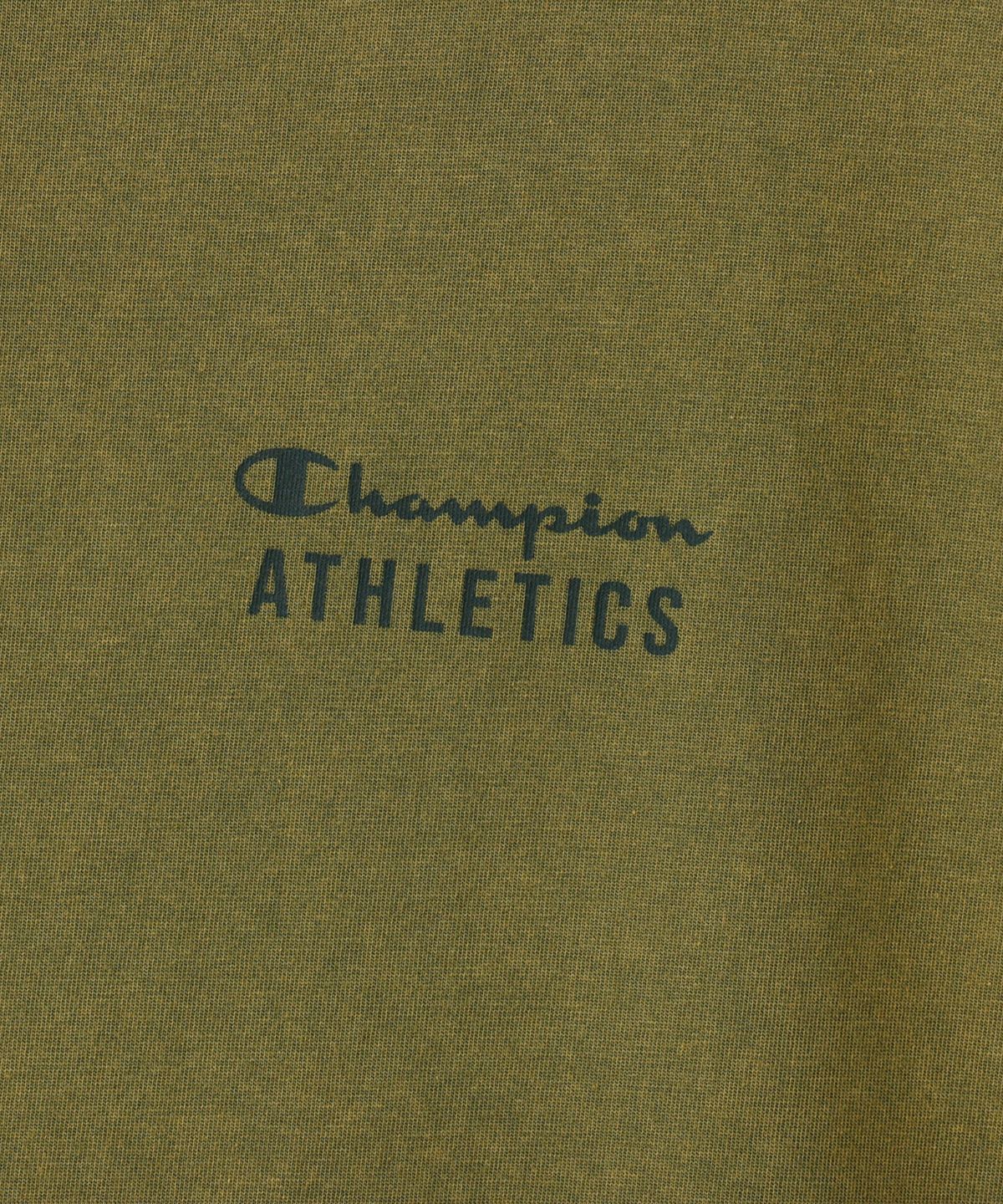 챔피온(CHAMPION) 워싱 레귤러핏 애슬레틱 롱슬리브 티셔츠 Olive