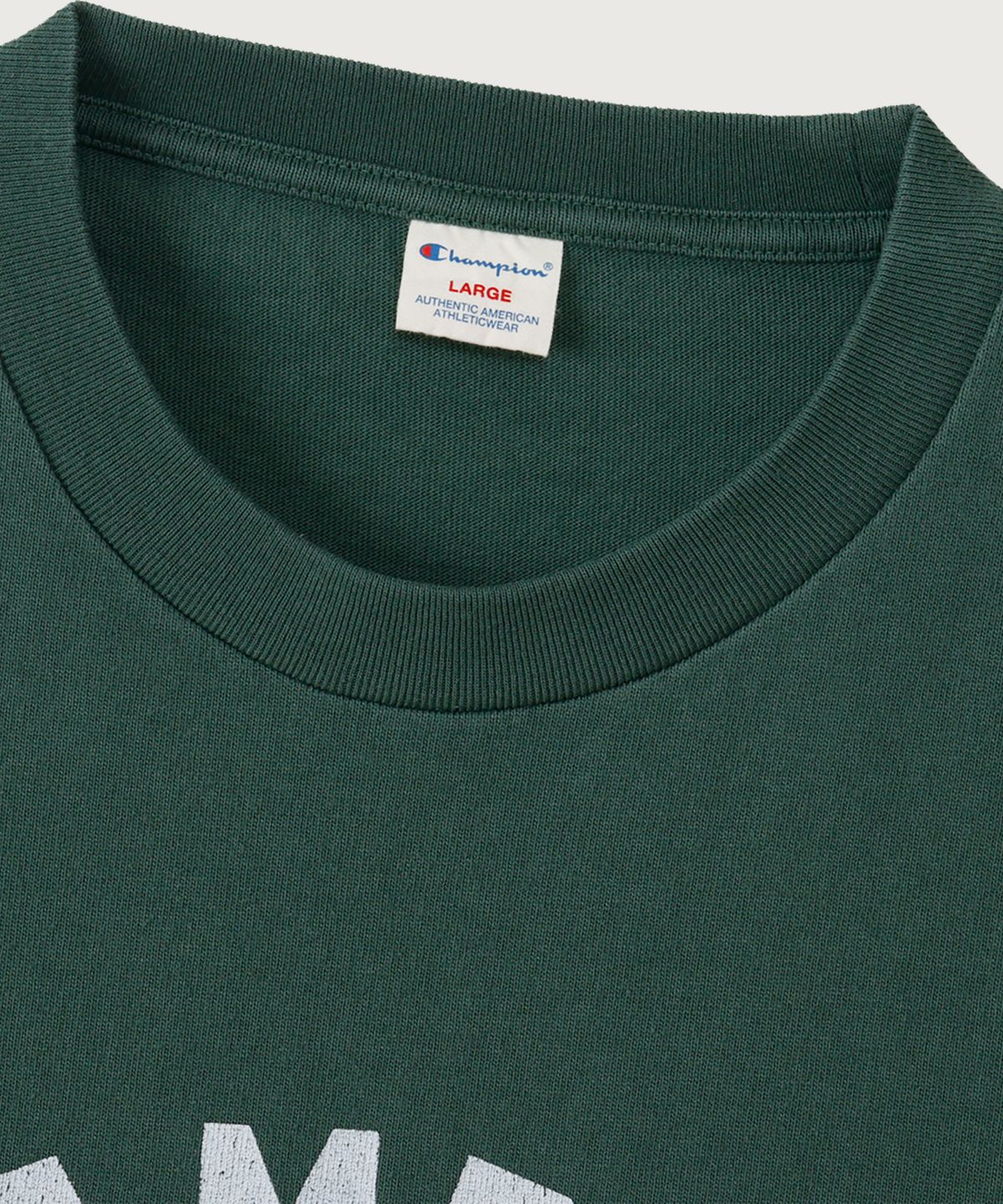 챔피온(CHAMPION) BASEBALL 레귤러핏 롱슬리브 티셔츠 Dark Green