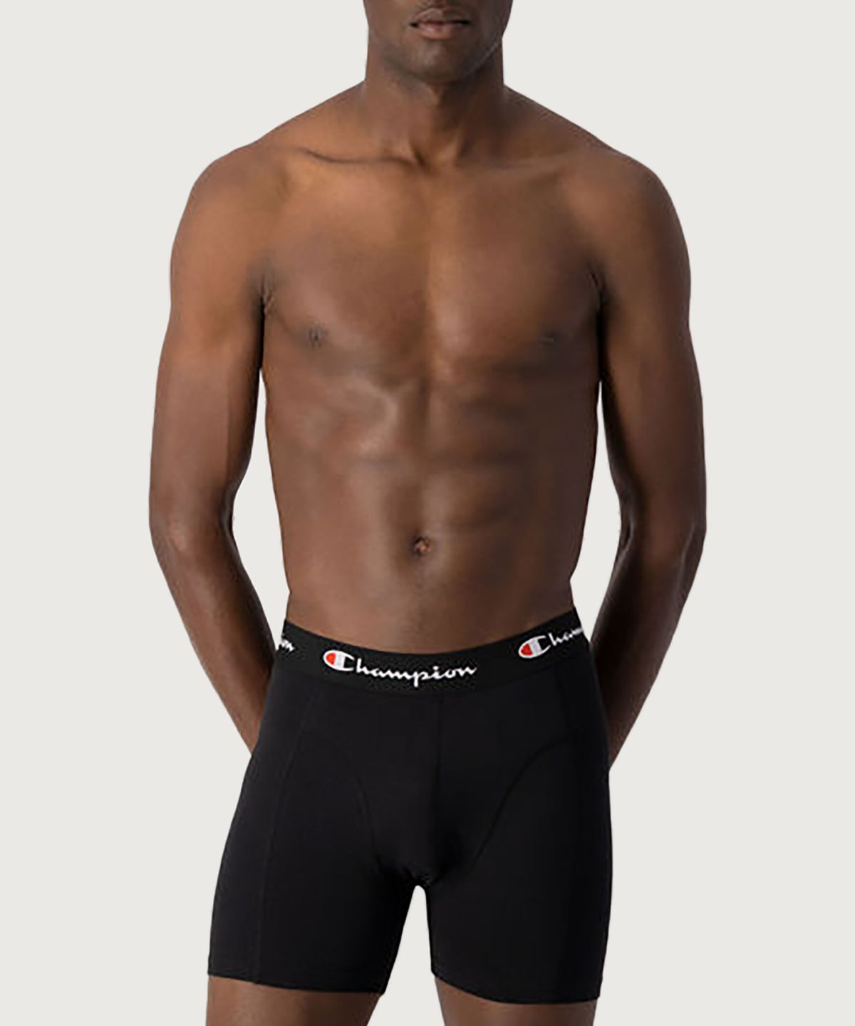 챔피온(CHAMPION) 남성 스크립트 로고 드로즈 2PACK Black