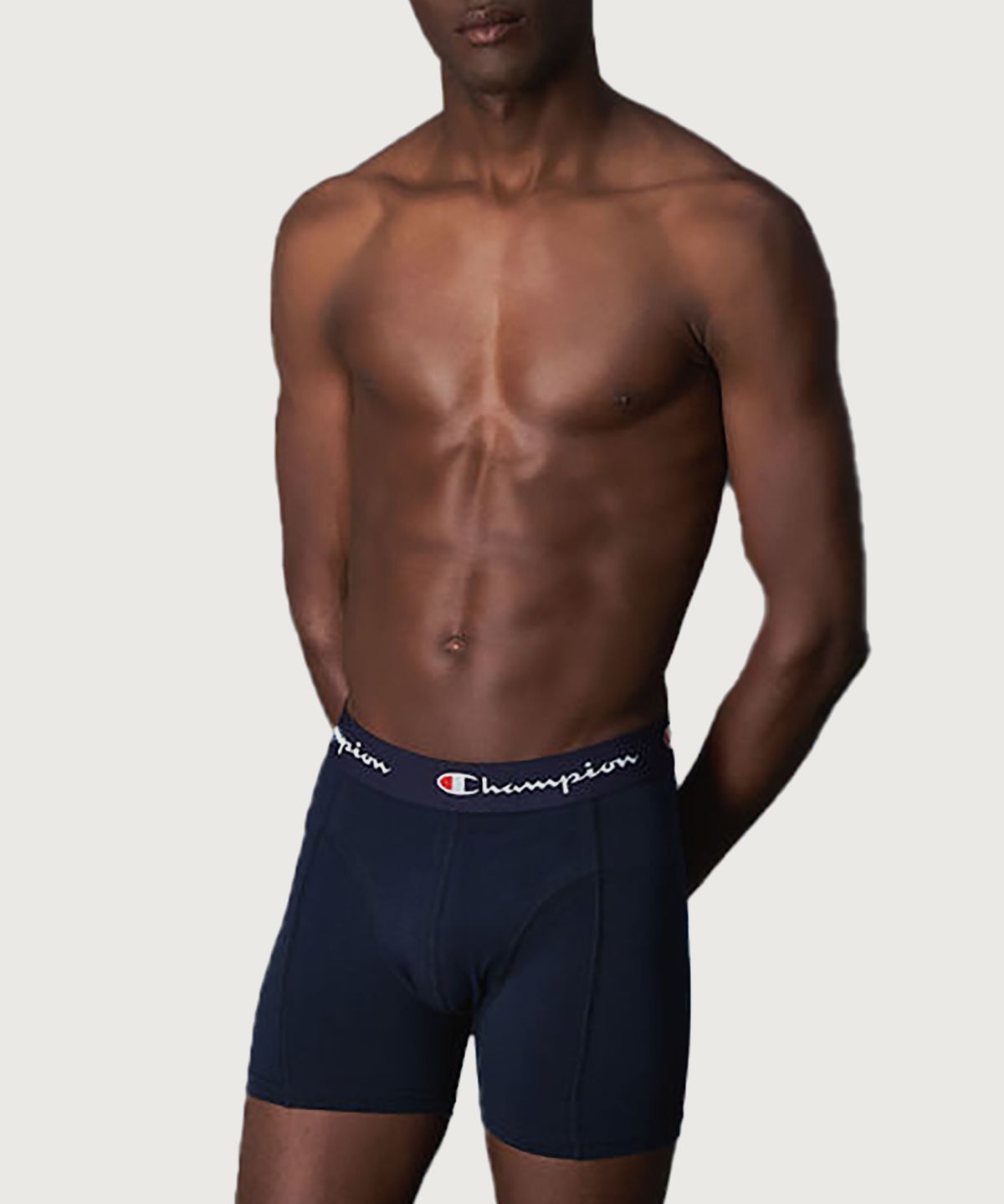 챔피온(CHAMPION) 남성 스크립트 로고 드로즈 2PACK Navy