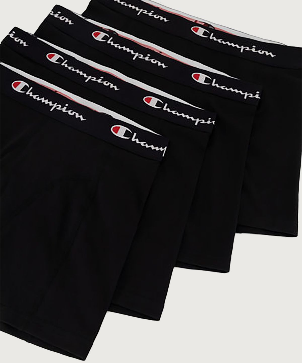 챔피온(CHAMPION) 남성 스크립트 로고 드로즈 4PACK Black