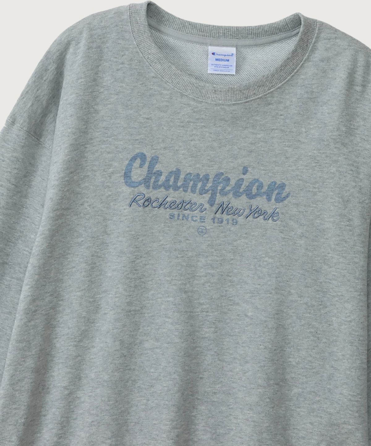 챔피온(CHAMPION) 여성 ROCHESTER 루즈핏 크루넥 스웨트셔츠 Oxford Grey