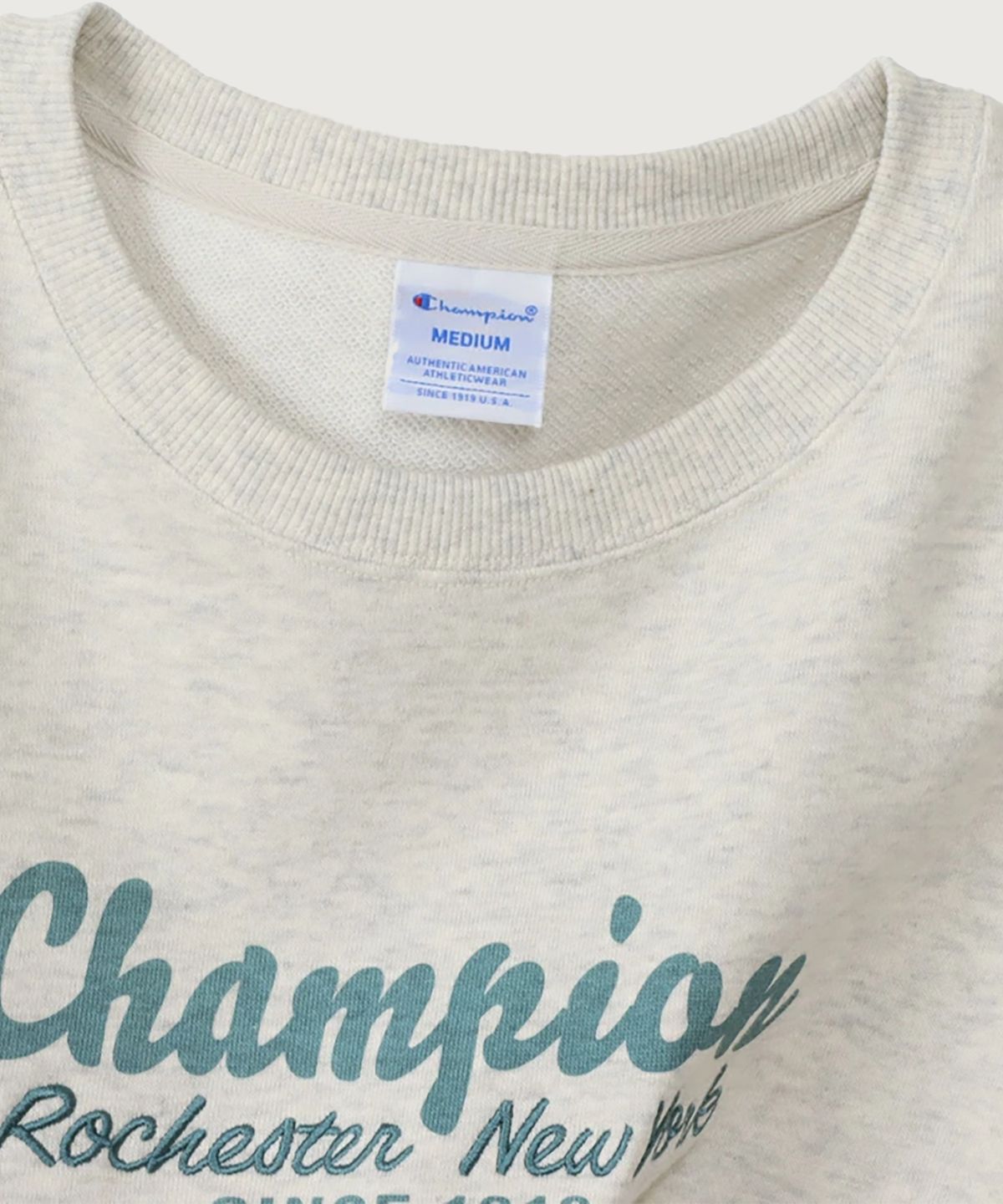 챔피온(CHAMPION) 여성 ROCHESTER 루즈핏 크루넥 스웨트셔츠 Oatmeal