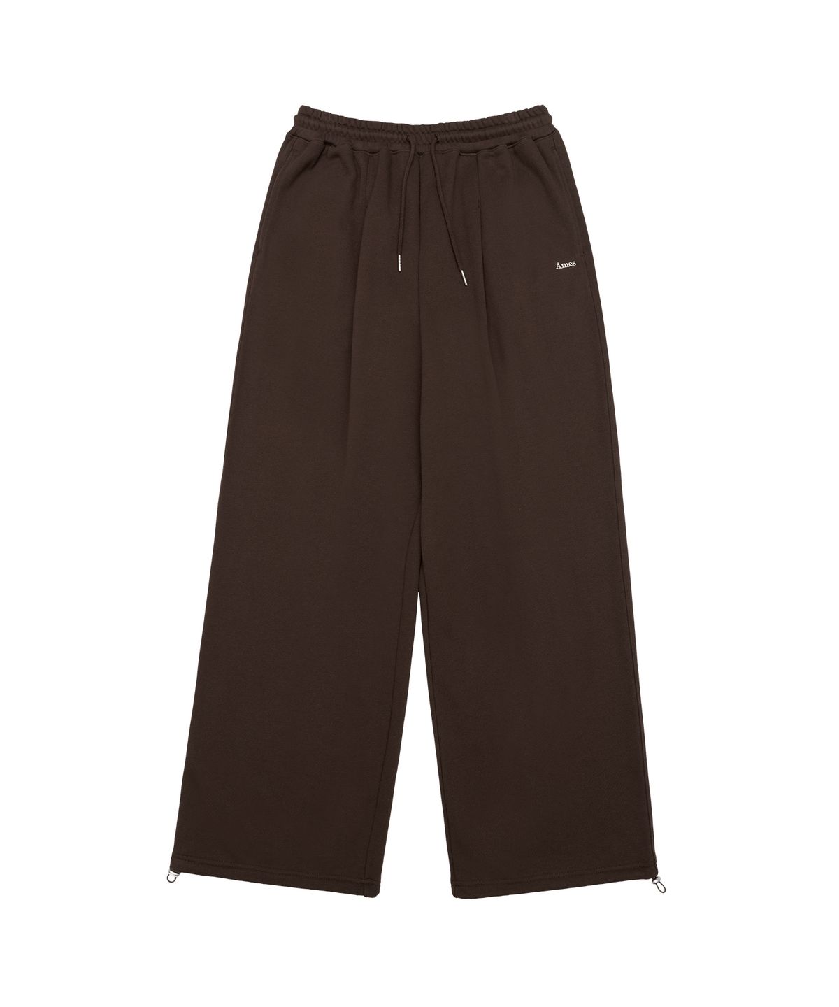 아메스 월드와이드(AMES-WORLDWIDE) BASIC SMALL LOGO SWEAT PANTS BROWN