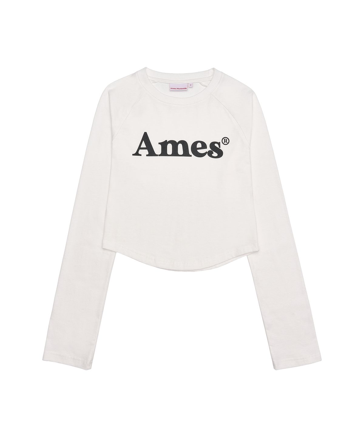 아메스 월드와이드(AMES-WORLDWIDE) BASIC LOGO LONGSLEEVE TEE WHITE