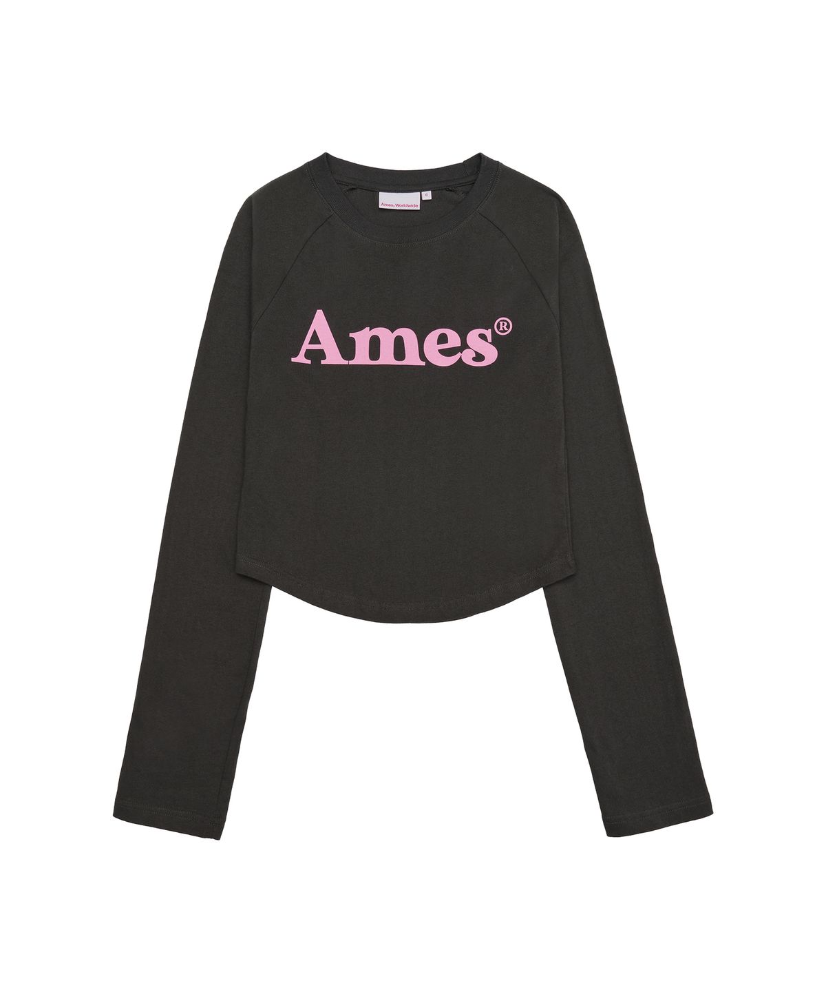 아메스 월드와이드(AMES-WORLDWIDE) BASIC LOGO LONGSLEEVE TEE CHARCOAL