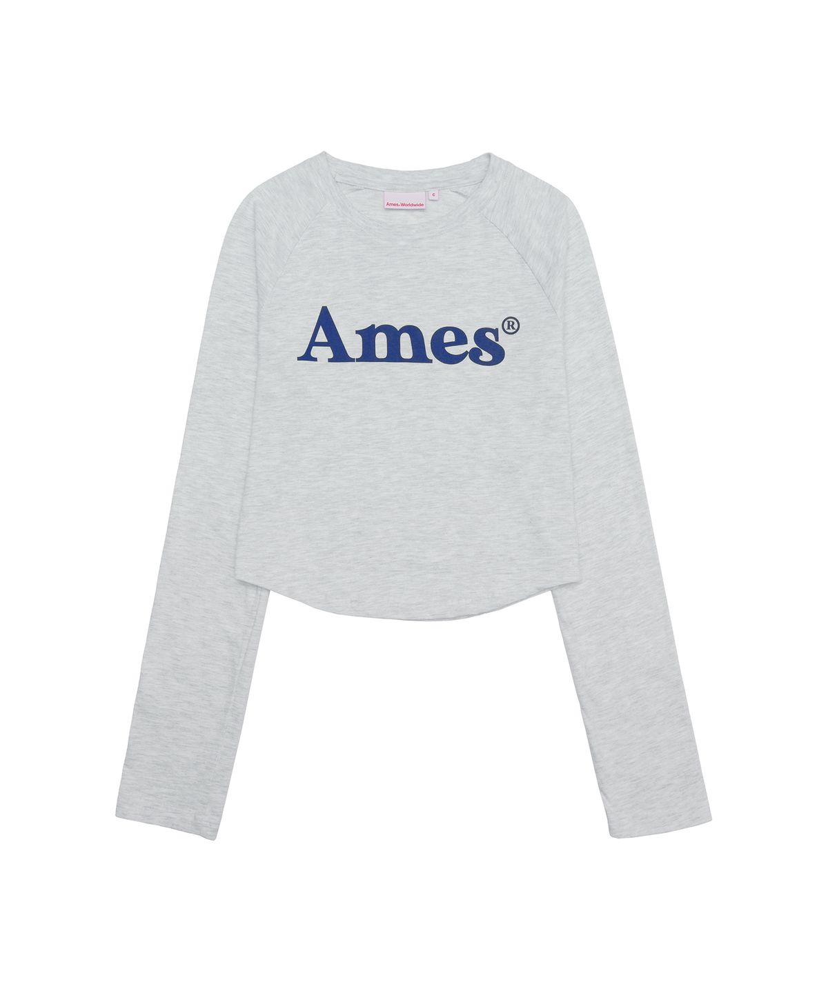 아메스 월드와이드(AMES-WORLDWIDE) BASIC LOGO LONGSLEEVE TEE LIGHT GREY