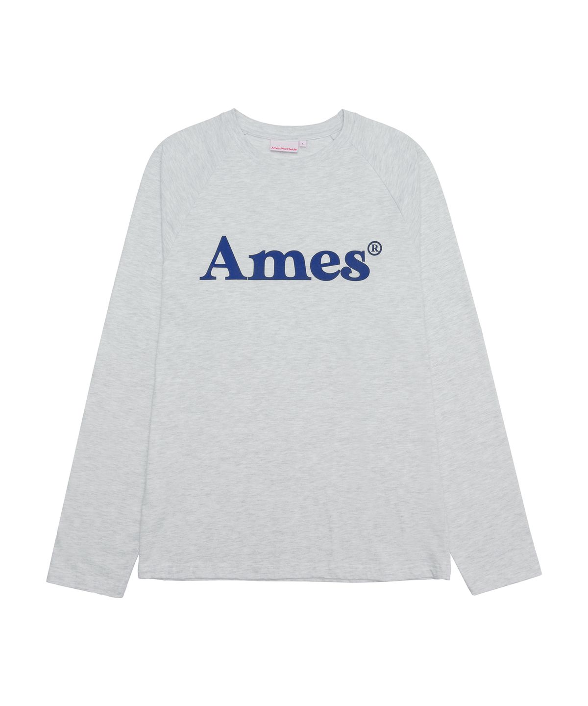 아메스 월드와이드(AMES-WORLDWIDE) BASIC LOGO LONGSLEEVE TEE LIGHT GREY