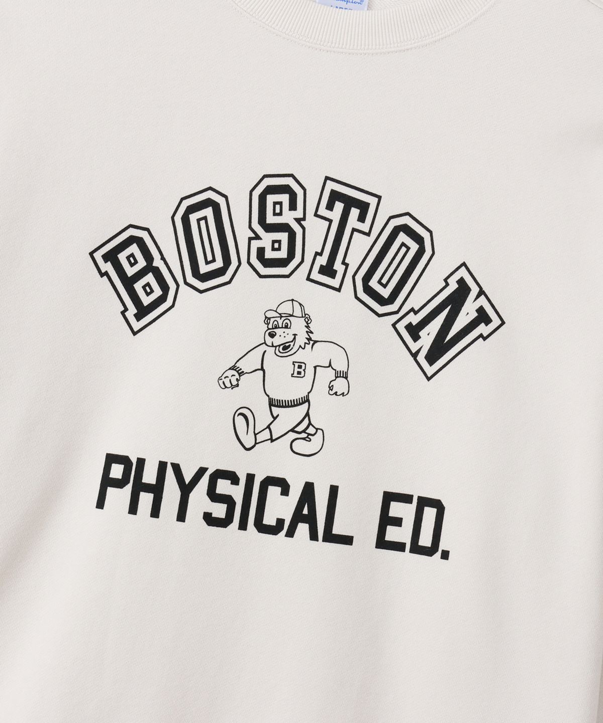 챔피온(CHAMPION) BOSTON 레귤러핏 크루넥 스웨트셔츠 Off White