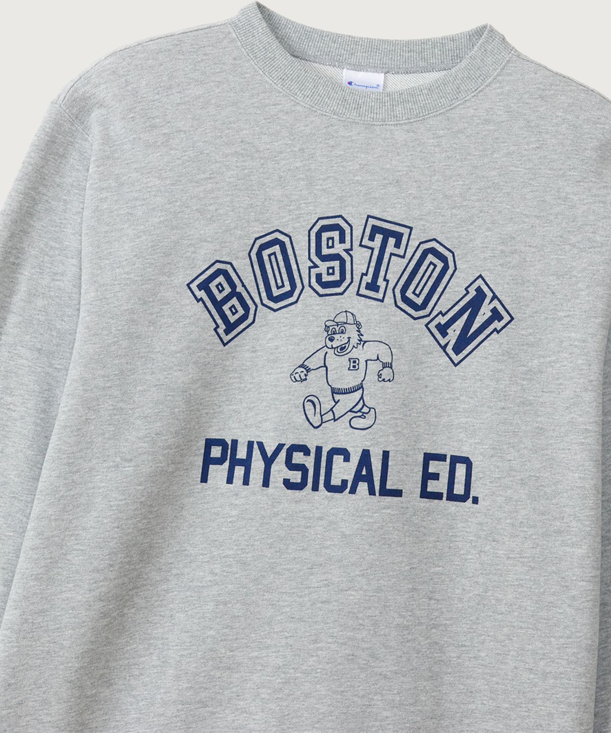챔피온(CHAMPION) BOSTON 레귤러핏 크루넥 스웨트셔츠 Oxford Grey