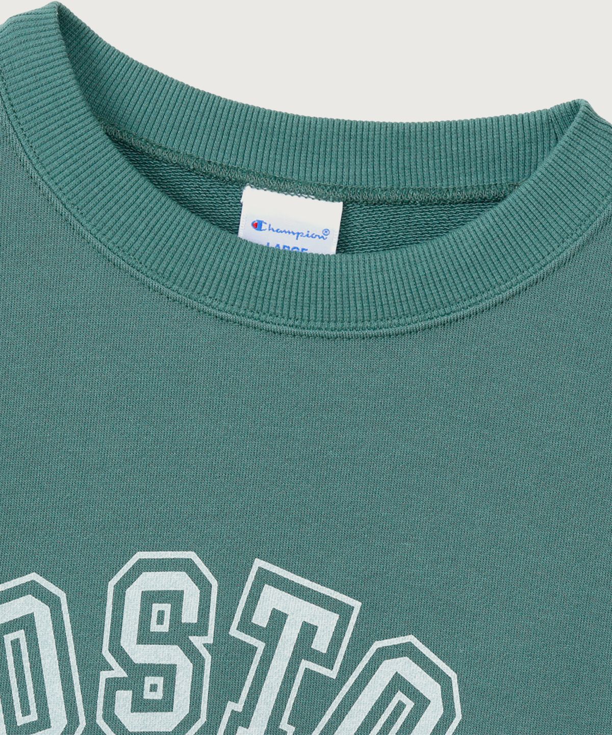 챔피온(CHAMPION) BOSTON 레귤러핏 크루넥 스웨트셔츠 Dark Green