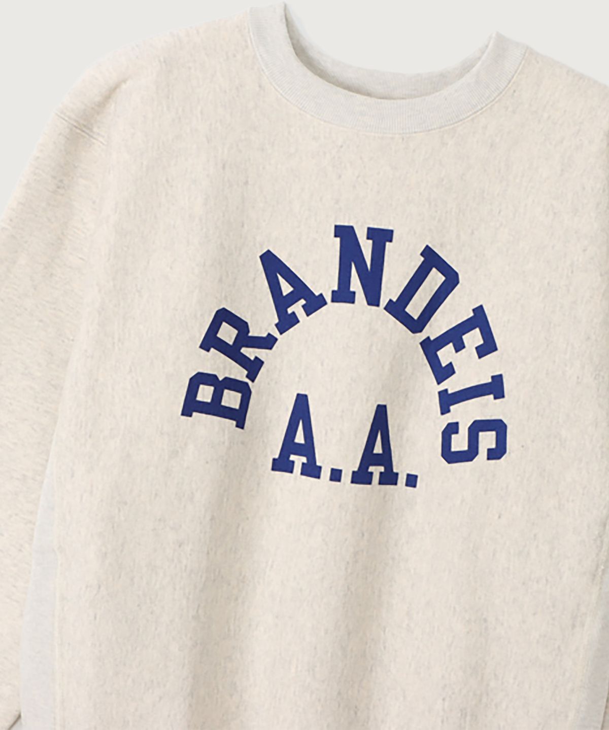 챔피온(CHAMPION) [True To Archives] 2ND BRANDEIS 기모 스웨트셔츠 S.Grey x Navy