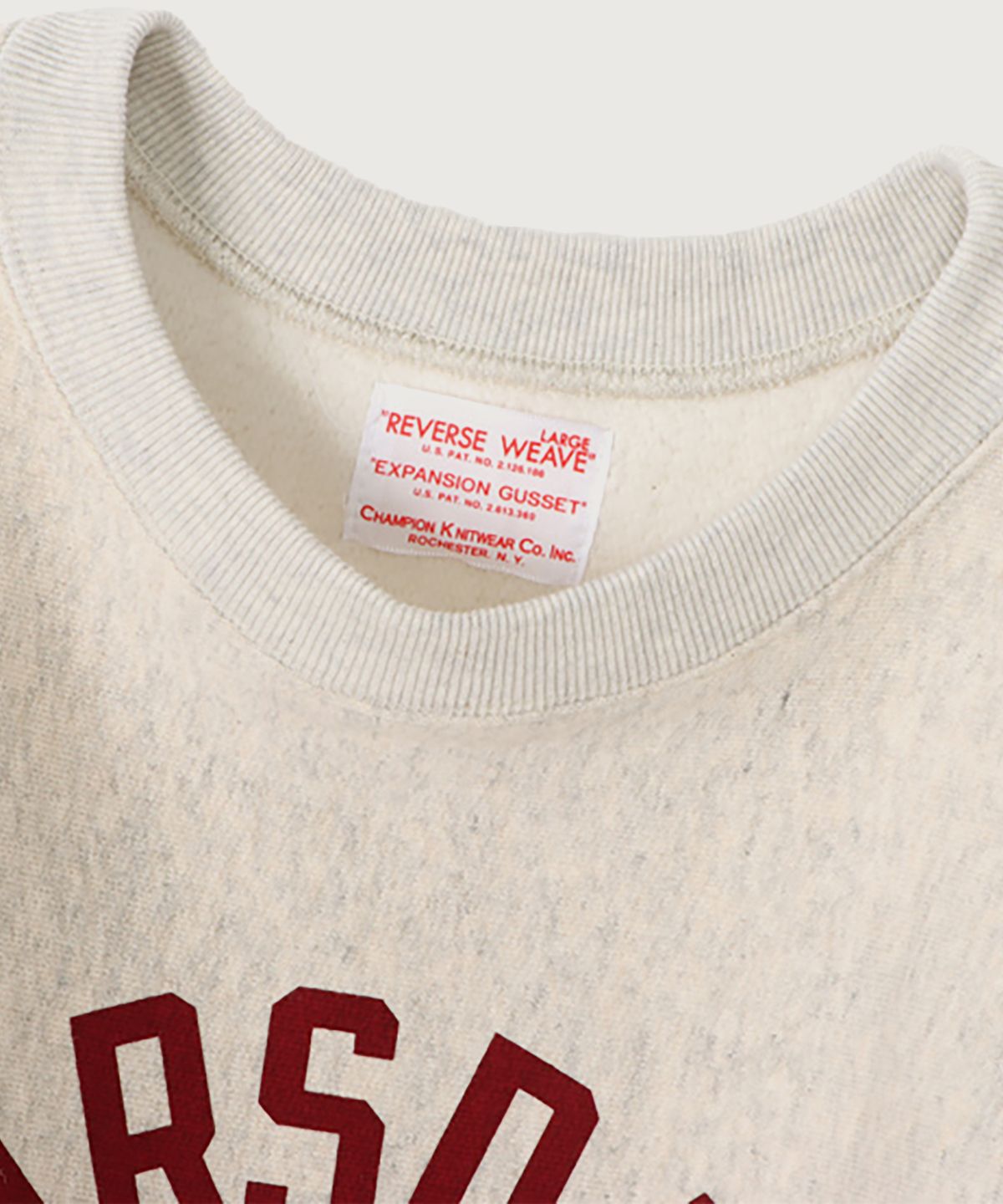 챔피온(CHAMPION) [True To Archives] 2ND SCARSDALE 기모 스웨트셔츠 S.Grey x Maroon