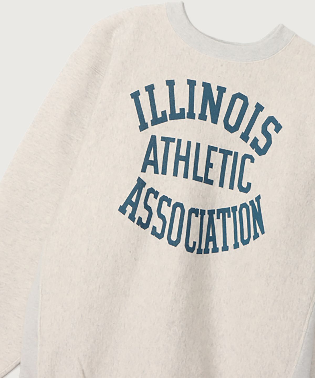 챔피온(CHAMPION) [True To Archives] 2ND ILLINOIS 기모 스웨트셔츠 S.Grey x Navy