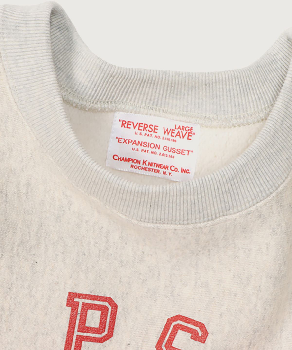 챔피온(CHAMPION) [True To Archives] 2ND APSC 기모 스웨트셔츠 S.Grey x Maroon