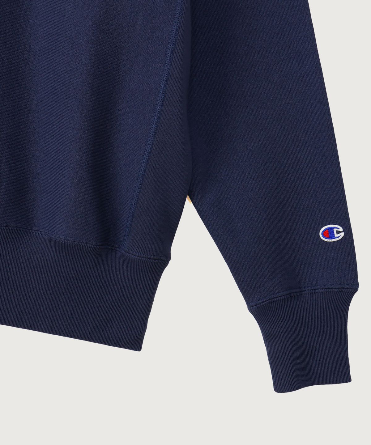 챔피온(CHAMPION) 리버스위브 블루택 레귤러핏 기모 컬리지 스웨트셔츠 Dark Navy