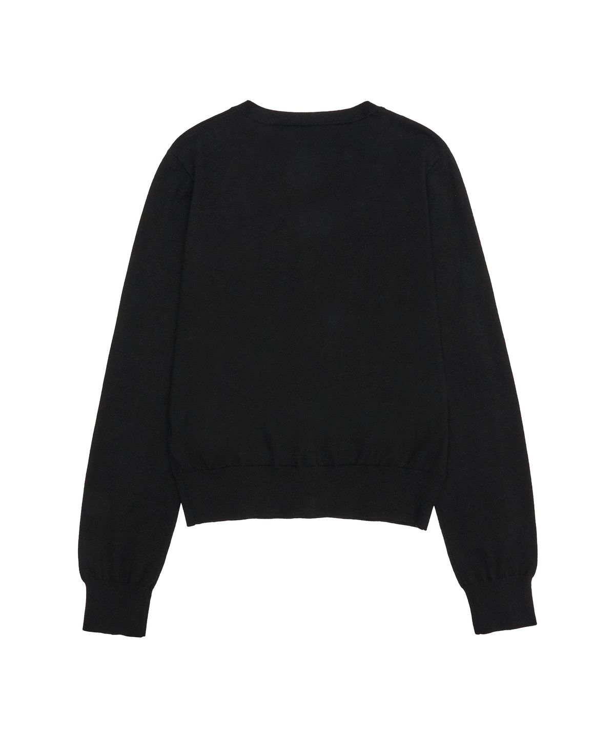 아메스 월드와이드(AMES-WORLDWIDE) BASIC ROUND NECK CARDIGAN BLACK