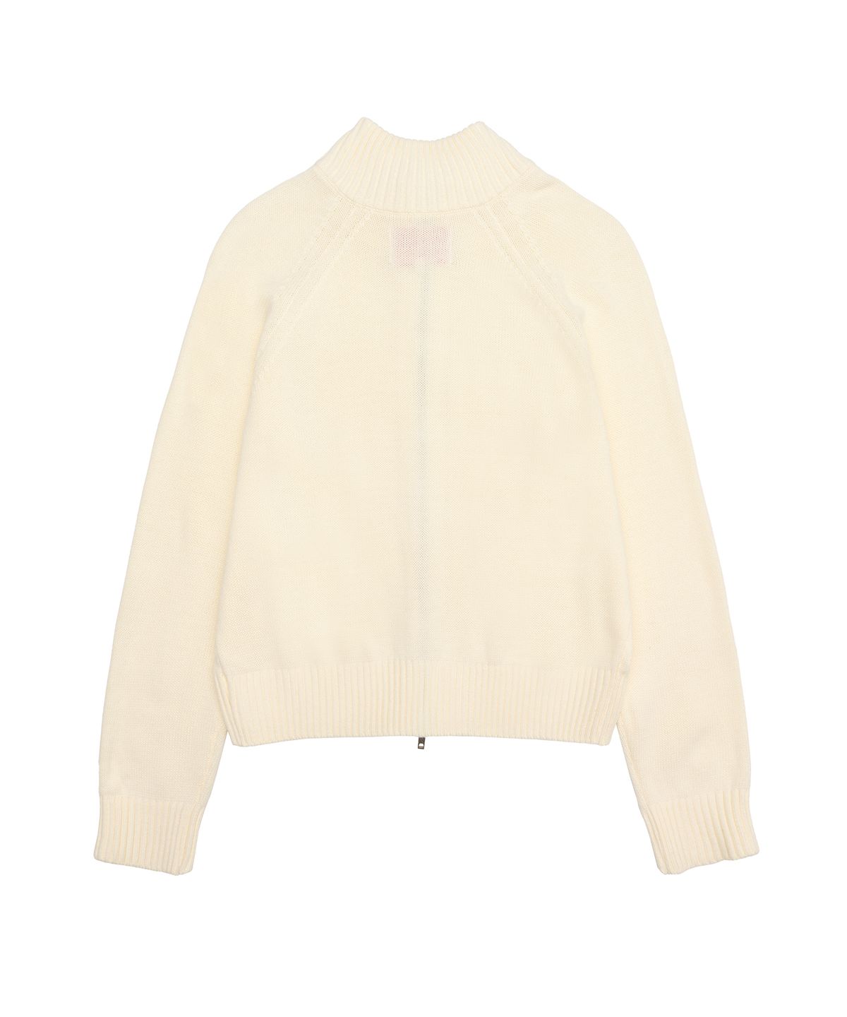 아메스 월드와이드(AMES-WORLDWIDE) BASIC KNIT ZIP-UP WHITE