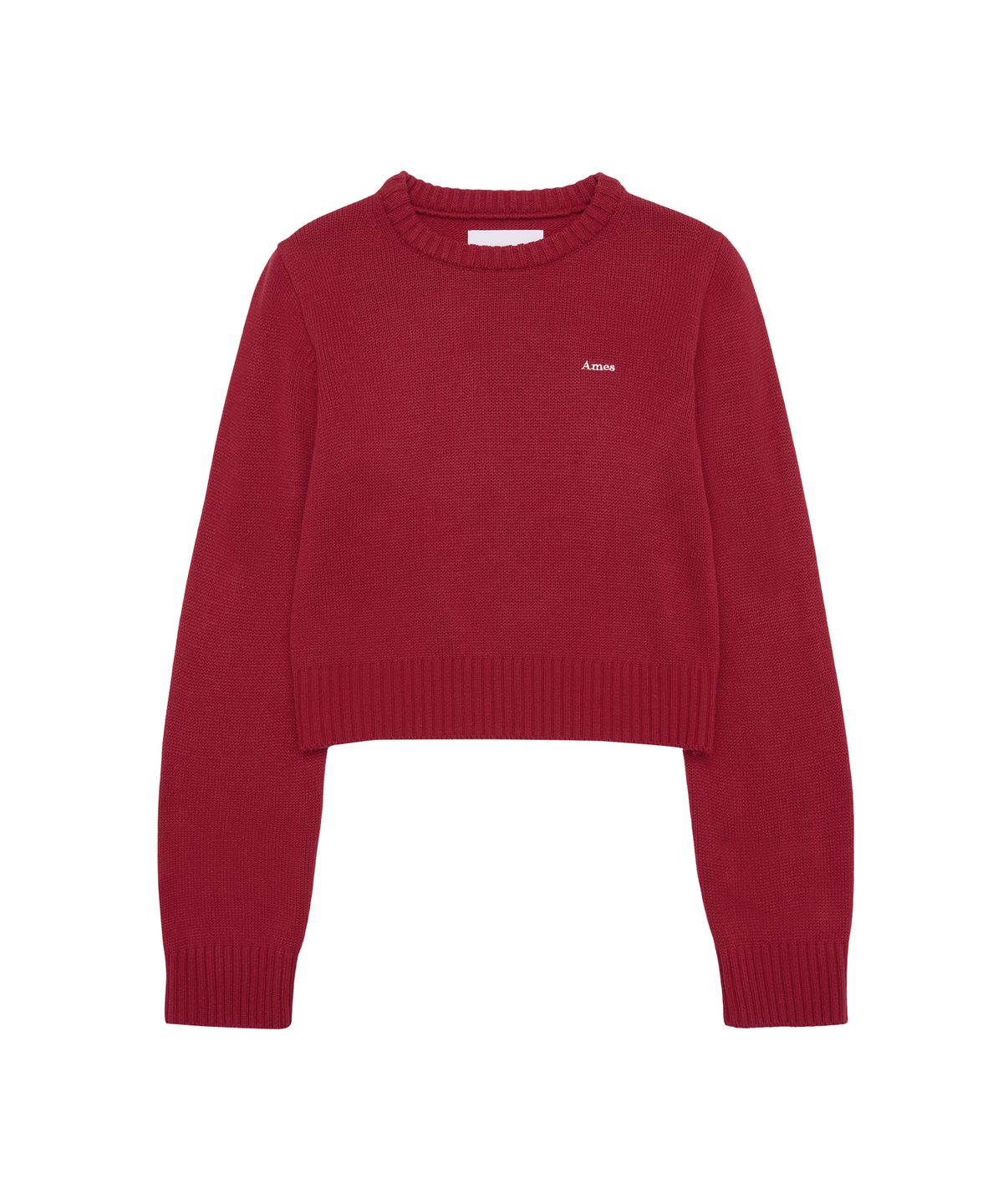 아메스 월드와이드(AMES-WORLDWIDE) BASIC SMALL LOGO KNIT RED