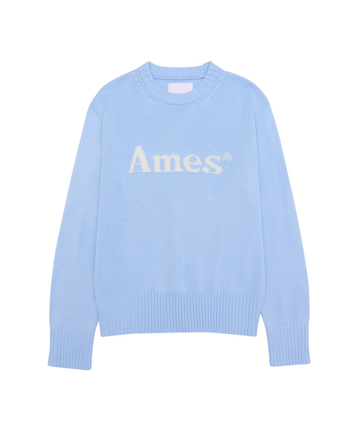 아메스 월드와이드(AMES-WORLDWIDE) BASIC PULLOVER KNIT LIGHT BLUE