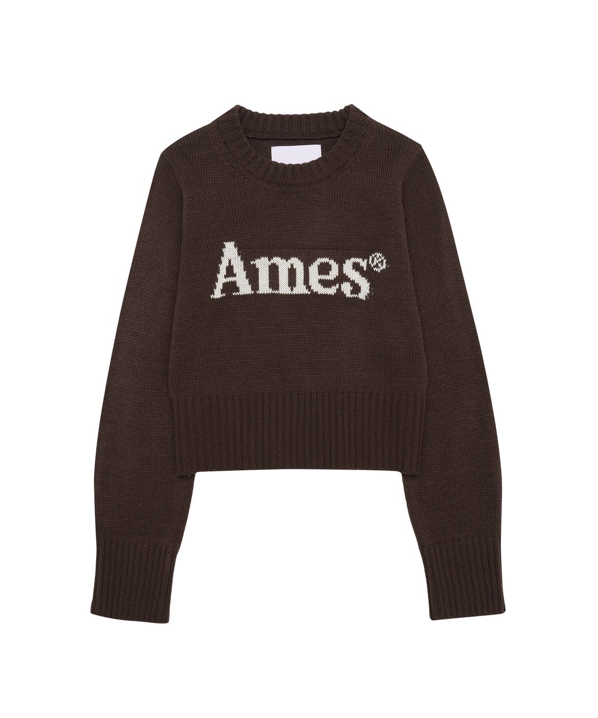 아메스 월드와이드(AMES-WORLDWIDE) BASIC PULLOVER KNIT BROWN