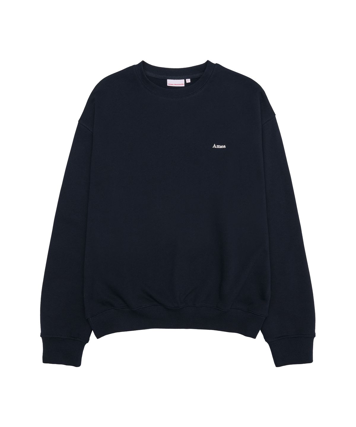 아메스 월드와이드(AMES-WORLDWIDE) BASIC SMALL LOGO SWEATSHIRT NAVY