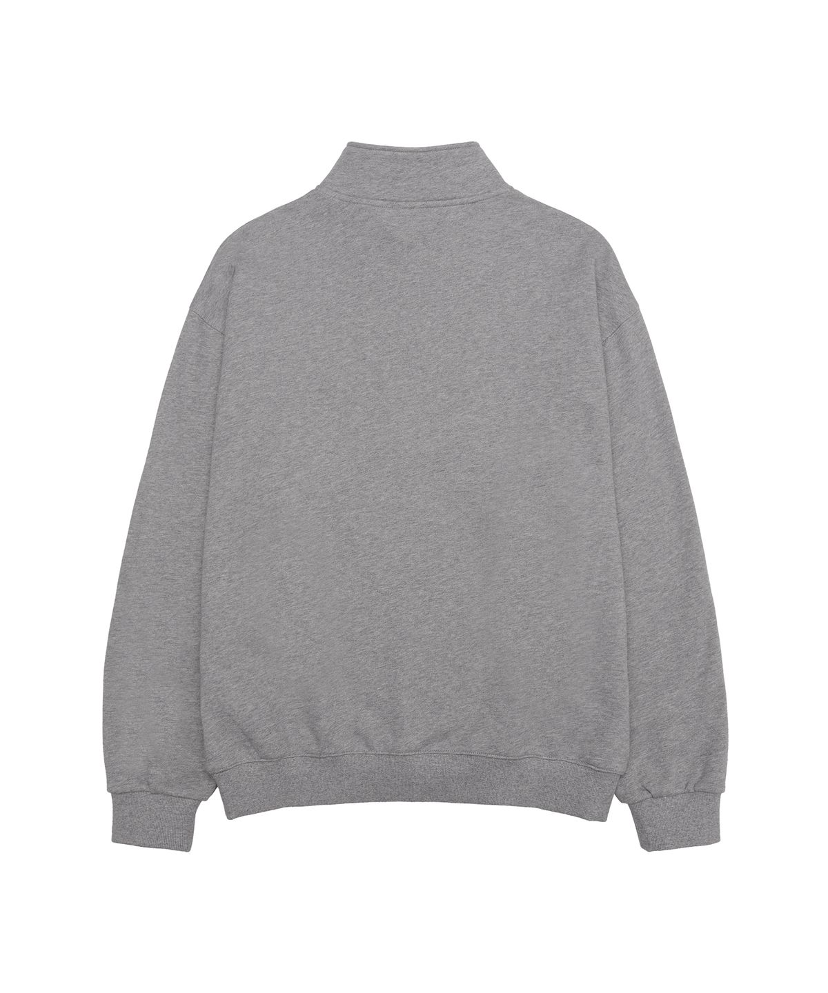 아메스 월드와이드(AMES-WORLDWIDE) BASIC APPLIQUE HALF ZIP SWEATSHIRT GREY
