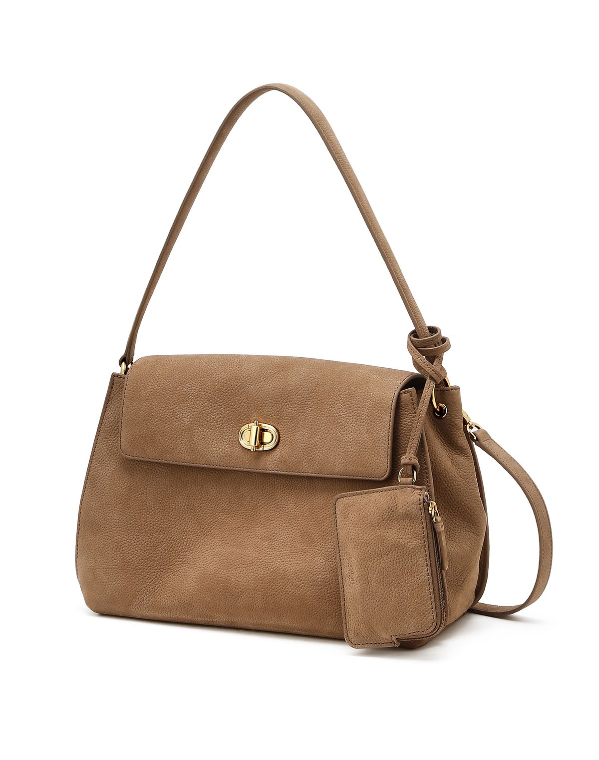 질스튜어트액세서리(JILLSTUART ACC) [AUBE] 이태리스웨이드/누벅 오브 장식 숄더백 M 4color