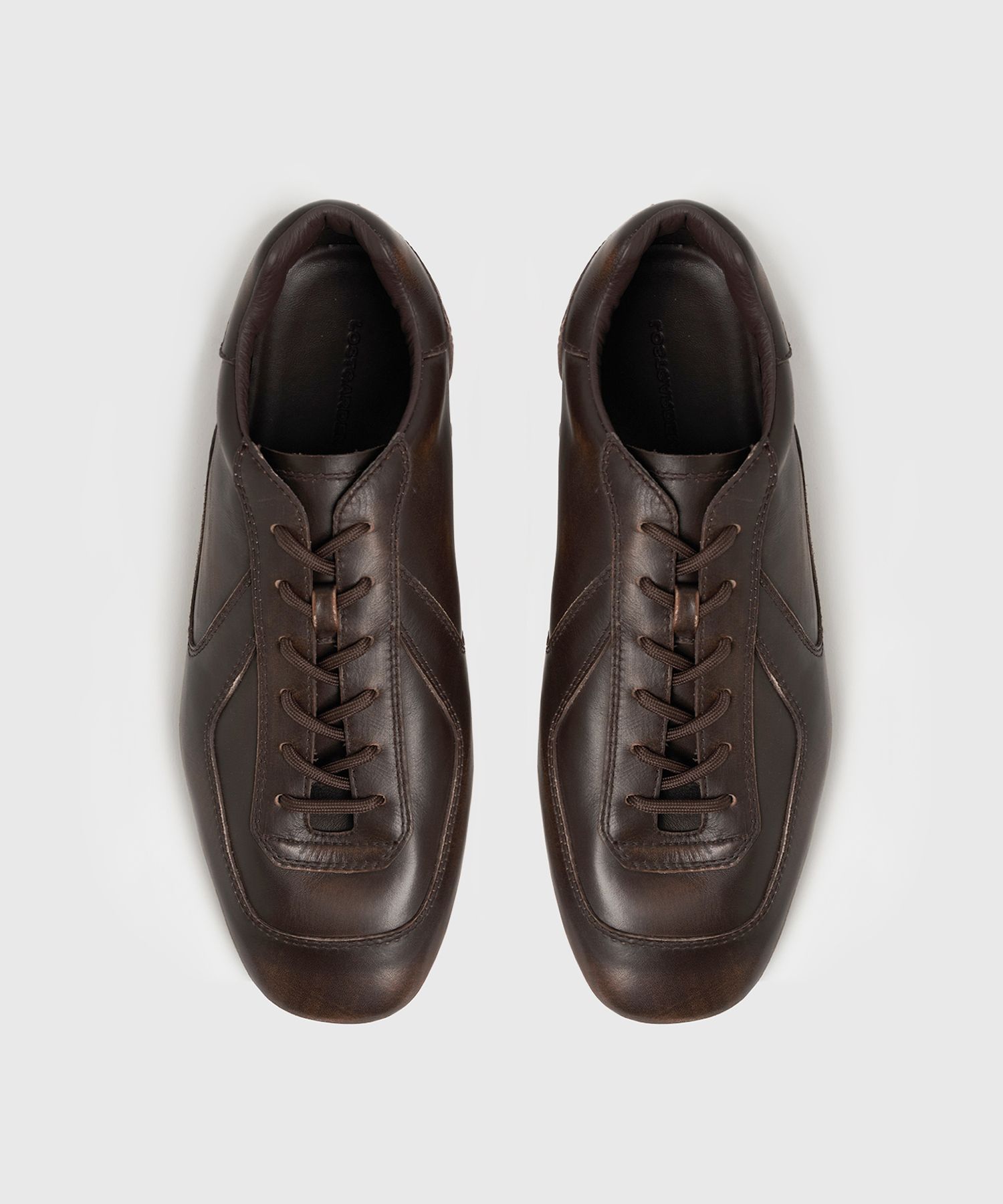 MUSINSA | LOSTGARDEN UNIFORM Driving Sneakers Vintage Brown