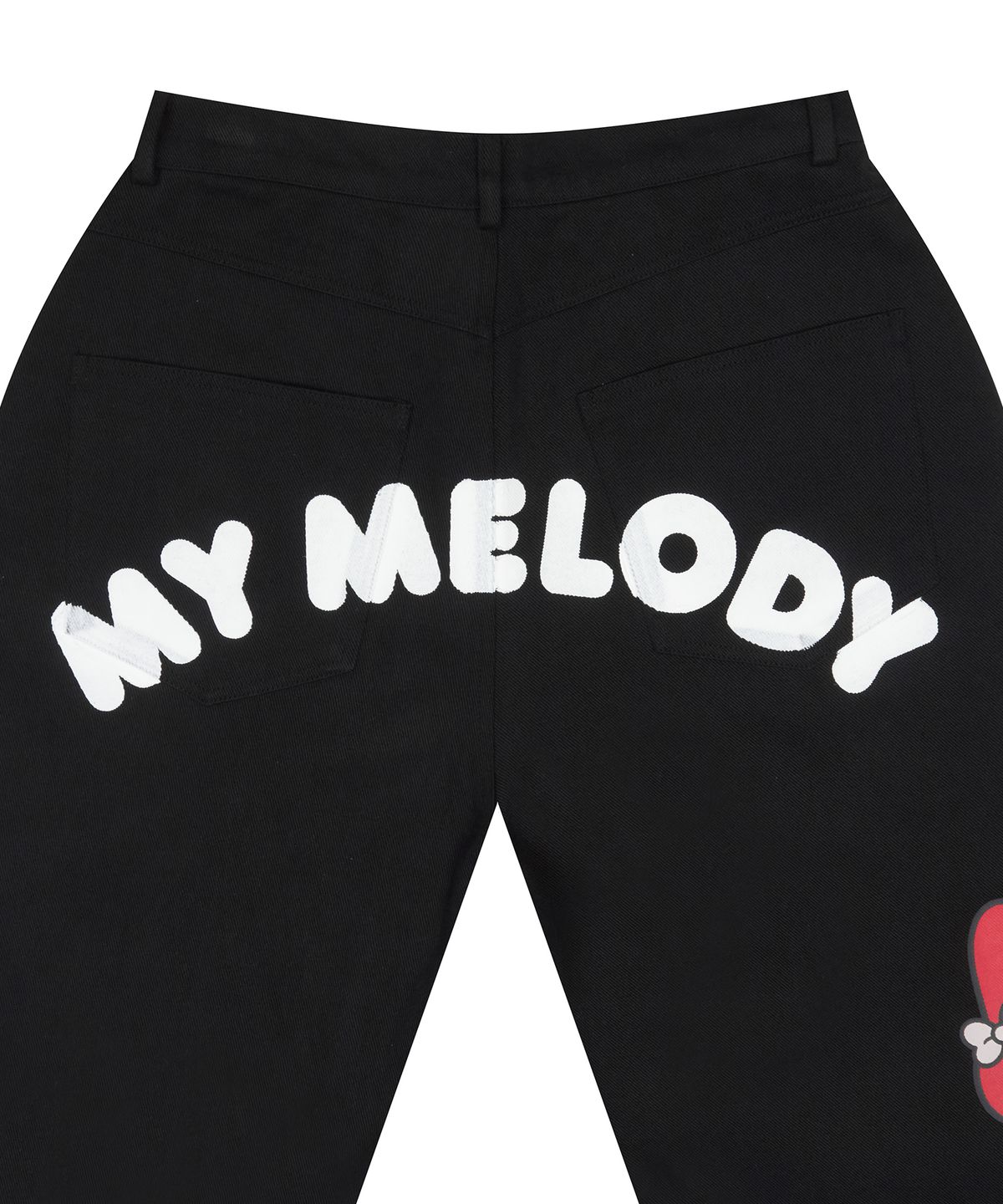 라티젠(LARTIGENT) MY MELODY COTTON PANTS(BLACK)