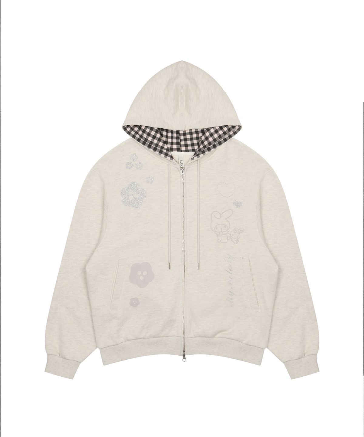 라티젠(LARTIGENT) MY MELODY HOOD ZIP-UP(BEIGE)