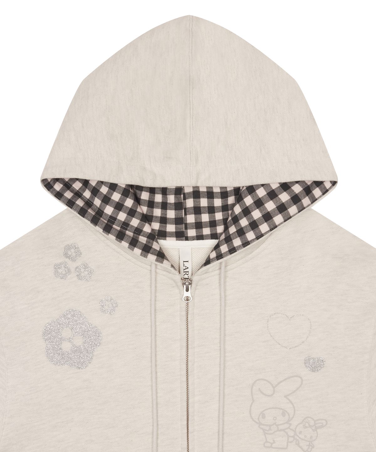 라티젠(LARTIGENT) MY MELODY HOOD ZIP-UP(BEIGE)