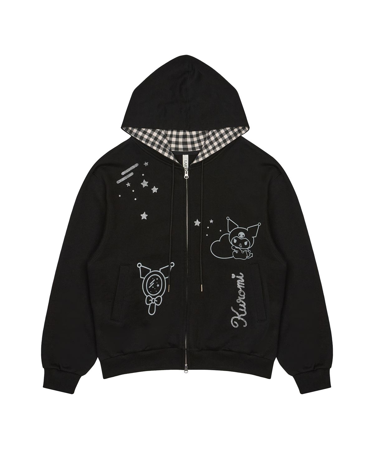 라티젠(LARTIGENT) KUROMI HOOD ZIP-UP(BLACK)