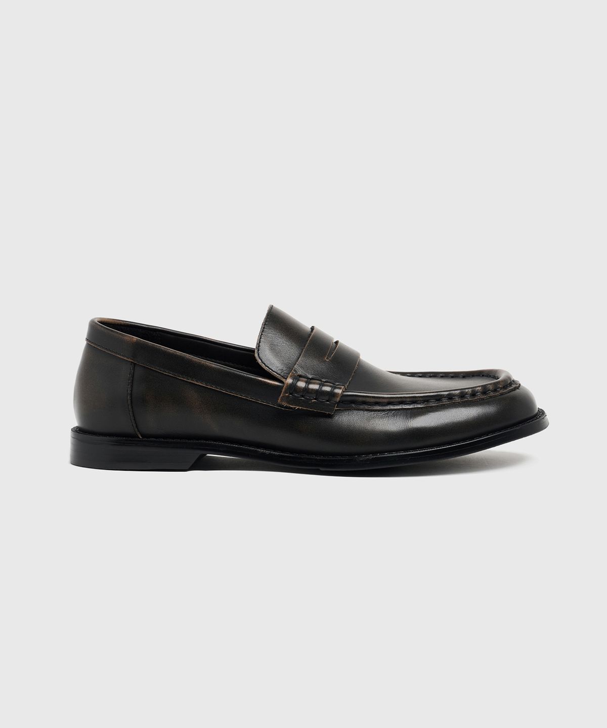 로스트가든(LOSTGARDEN) UNIFORM Wide Loafer Vintage Brown