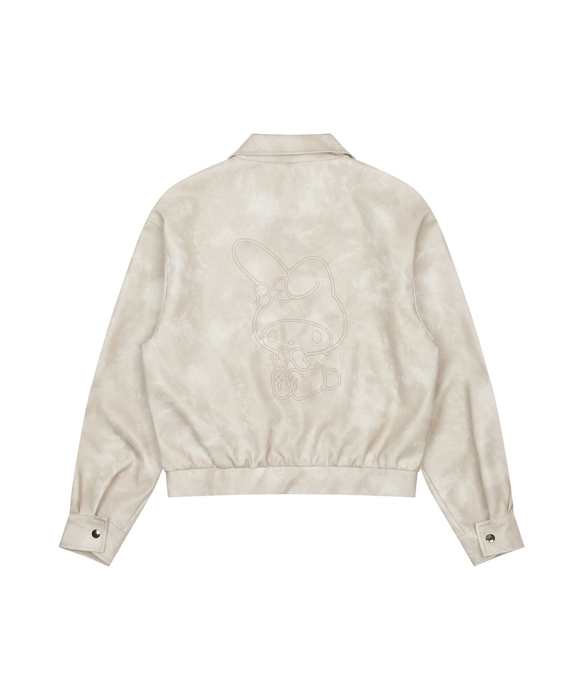 라티젠(LARTIGENT) MY MELODY VEGAN LEATHER JACKET(BEIGE)