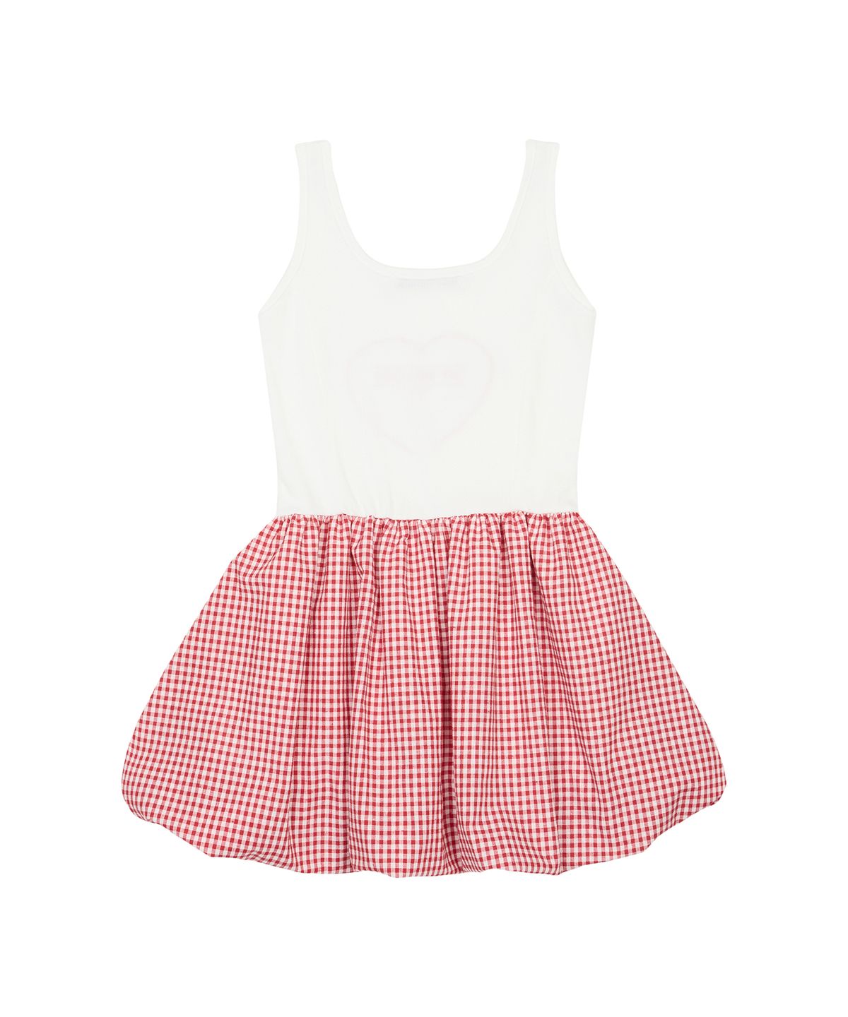 라티젠(LARTIGENT) MY MELODY CHECK BALLOON ONE-PIECE(WHITE)
