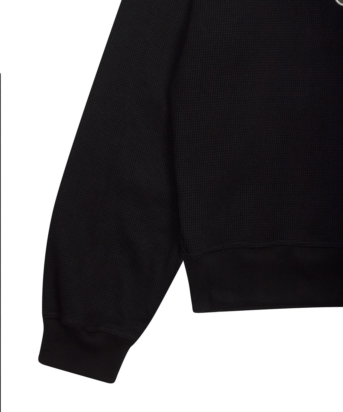 라티젠(LARTIGENT) MY MELODY LACE PATCH SWEATSHIRT(BLACK)